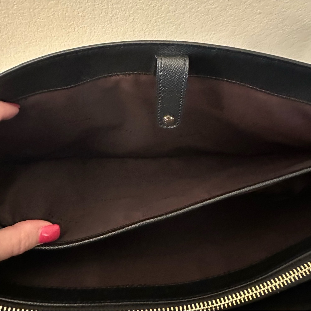 Coach Folio Tote in Black with Gold Hardware - Picture 16 of 16